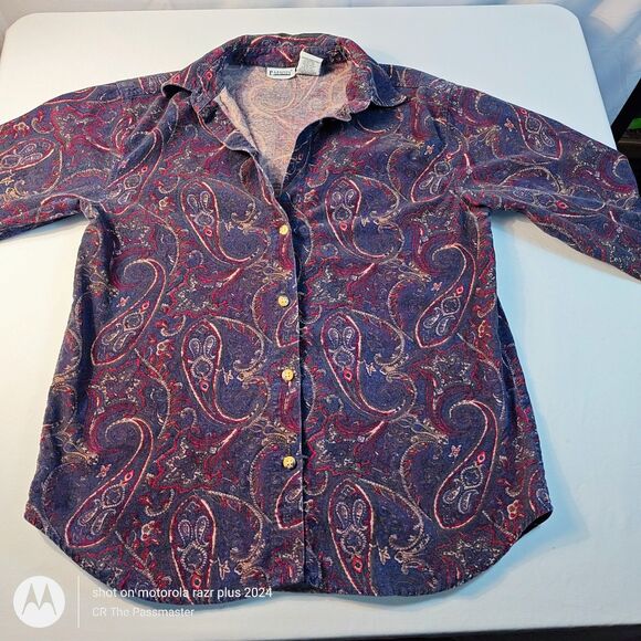 Vintage 1985 Capacity Brand Cotton Paisley Shirt - Picture 9 of 9